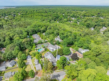 Centerville Cape Cod vacation rental - Aerial view of the property showcasing the home and nearby surorunding