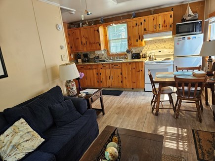 Dennisport Cape Cod vacation rental - Kitchen and living area