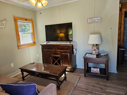 Dennisport Cape Cod vacation rental - Living space with large TV