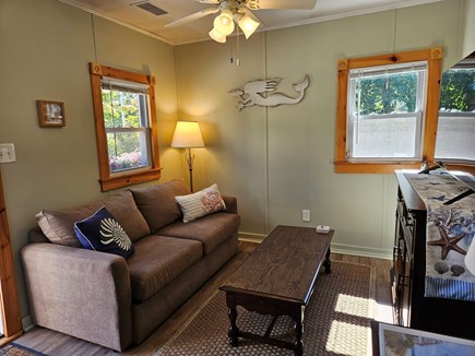 Dennisport Cape Cod vacation rental - Living space with optional pull out couch