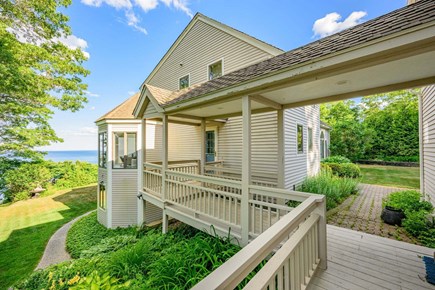Plymouth MA vacation rental - Exterior walkway leading to the private fourth bedroom located above the garage (in-law suite), offering a separate space with added privacy and conve
