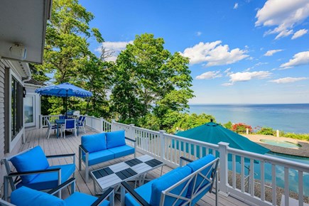 Plymouth MA vacation rental - Spacious back deck offering the perfect outdoor setting to relax  and dine