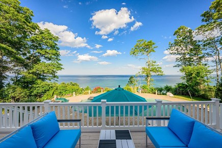 Plymouth MA vacation rental - Comfortable seating area on the back deck