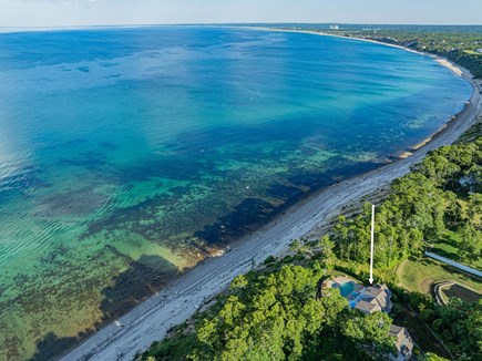 Plymouth MA vacation rental - Aerial view of the property perched on a coastal cliff.