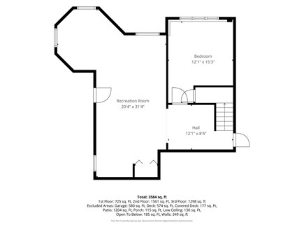 Plymouth MA vacation rental - Lower-level floor plan