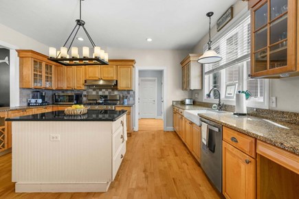 Yarmouth Port Cape Cod vacation rental - Tons of counter space with island to enjoy meals at home