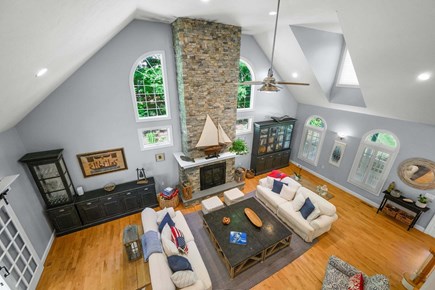 Yarmouth Port Cape Cod vacation rental - View of family room from second floor