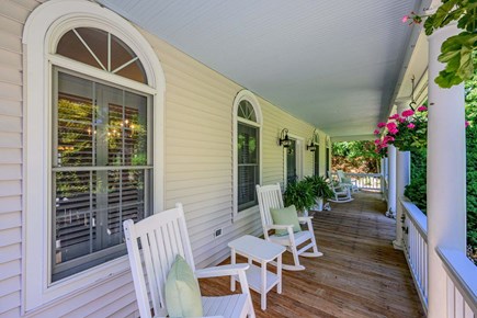 Yarmouth Port Cape Cod vacation rental - Seating area on front porch