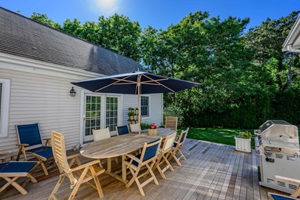 Yarmouth Port Cape Cod vacation rental - Outdoor dining and seating area
