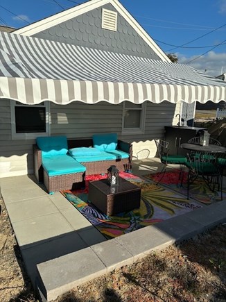 Dennisport, Chase Ocean Grove Cape Cod vacation rental - Covered patio , outside prep area with counter and barbecue