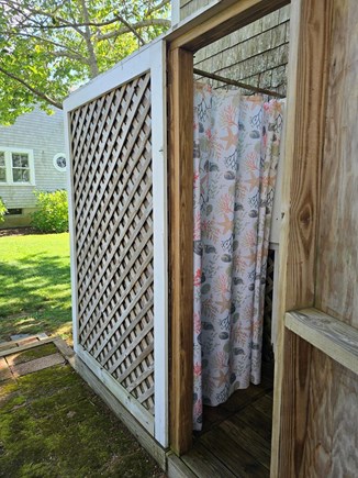North Falmouth Cape Cod vacation rental - Enclosed heated outdoor shower
