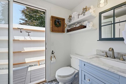 Chatham Cape Cod vacation rental - Bathroom 1- Full with stall shower and access to outdoor shower