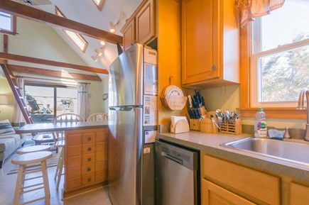 East Sandwich Cape Cod vacation rental - Kitchen looking toward living room
