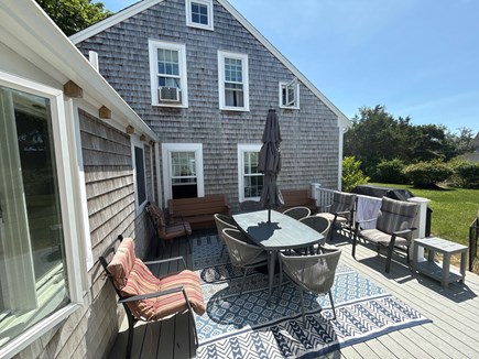 Dennisport Cape Cod vacation rental - Back deck with 3 types of grills