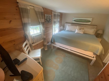 Dennisport Cape Cod vacation rental - 2nd fl king with smart tv and ac. Steeper stairs