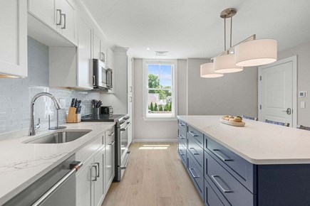 Harwich Port Cape Cod vacation rental - Plenty of counter space and a kitchen island with seating for 4