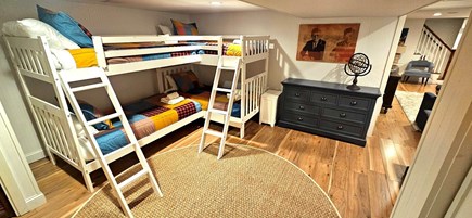 Eastham Cape Cod vacation rental - Lower level quad bunk