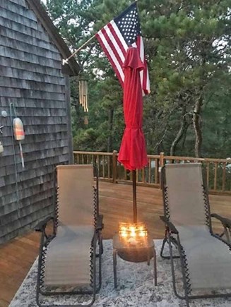 Wellfleet Cape Cod vacation rental - Relaxing deck area