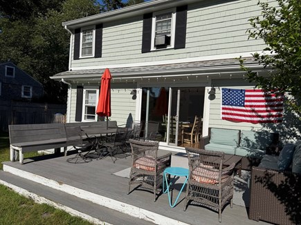 Falmouth Cape Cod vacation rental - Deck overlooking large yard