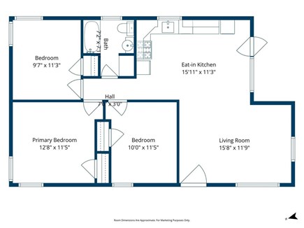 East Falmouth Cape Cod vacation rental - Floor plan