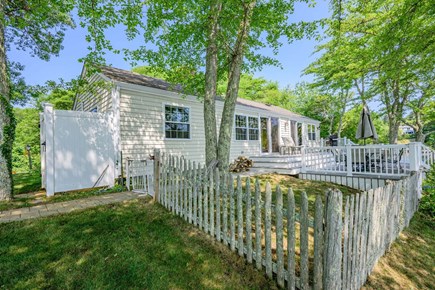 Centerville Cape Cod vacation rental - Side yard off of deck