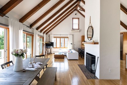 Hyannis Cape Cod vacation rental - Large dinning table and open living area