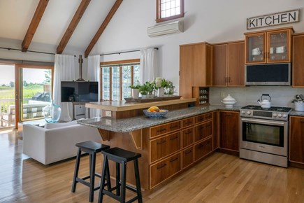 Hyannis Cape Cod vacation rental - Kitchen and living area