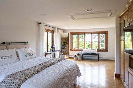 Hyannis Cape Cod vacation rental - Primary bedroom on same floor as kitchen / living area