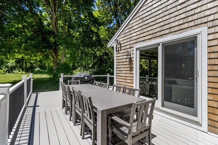 East Falmouth Cape Cod vacation rental - Large deck and yard