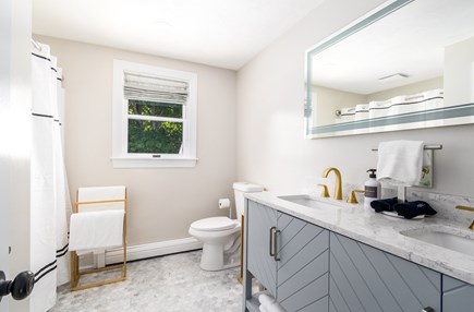 East Falmouth Cape Cod vacation rental - Full bathroom with bath/shower combo