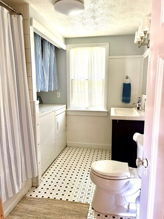 Falmouth Cape Cod vacation rental - Full bath with tub and laundry