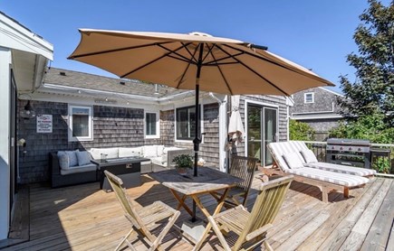 Mashnee Island, Bourne, Ma Cape Cod vacation rental - Outside dining, loungers, gas grille and firepit