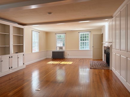 Orleans Cape Cod vacation rental - Soon to be furnished living room, with a working gas fireplace.