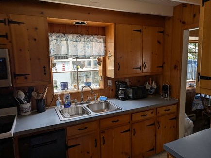 South Yarmouth Cape Cod vacation rental - Toaster, coffee maker, microwave, oven, fridge to the side
