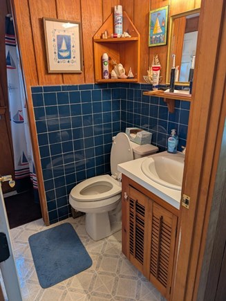 South Yarmouth Cape Cod vacation rental - Bathroom, door off the kitchen