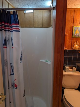South Yarmouth Cape Cod vacation rental - Shower, small. USB lights, motion activated. Charger in kitchen