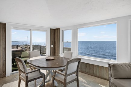 Harwichport Cape Cod vacation rental - Sun room overlooking the water<br/>