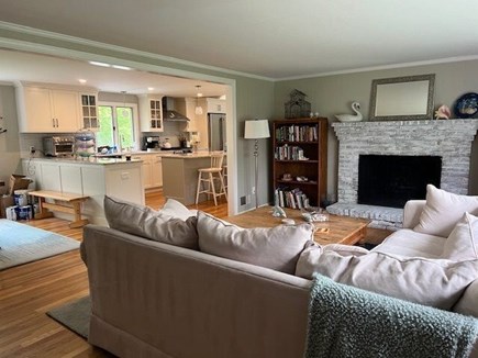 Harwich Port Cape Cod vacation rental - Living room off dining/kitchen. Lots of games and books