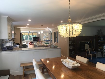 Harwich Port Cape Cod vacation rental - Dining room looking into kitchen/family room