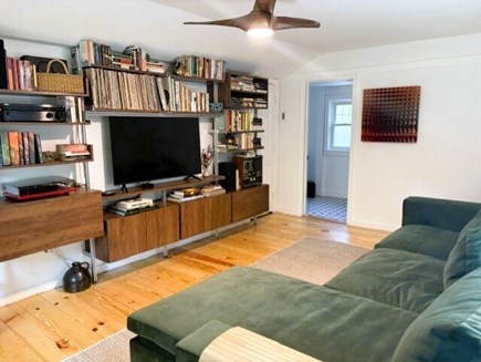 Eastham Cape Cod vacation rental - Living Room to Half Bathroom