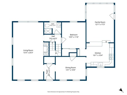 East Falmouth Cape Cod vacation rental - 1st floor