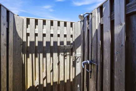 East Sandwich Cape Cod vacation rental - Enclosed outdoor shower with hot/cold water