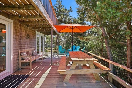 East Sandwich Cape Cod vacation rental - Outdoor dining on deck