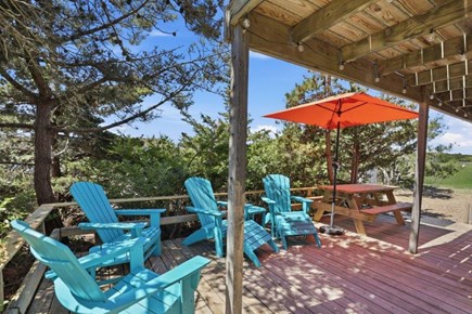 East Sandwich Cape Cod vacation rental - Outdoor seating on deck