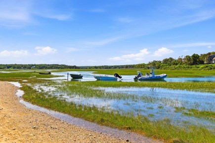 East Sandwich Cape Cod vacation rental - View in back of property - high tide at Scorton Creek