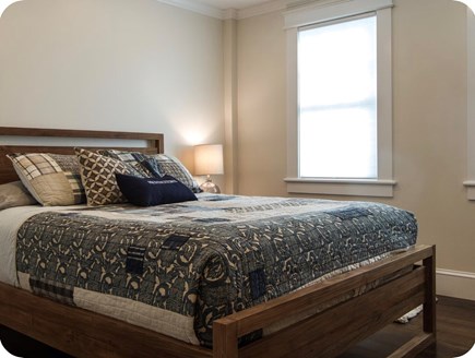 Provincetown Cape Cod vacation rental - Downstairs queen bedroom with premium mattress