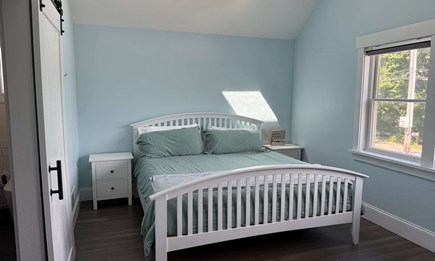 Wellfleet Village Cape Cod vacation rental - Primary bedroom with king bed and natural light