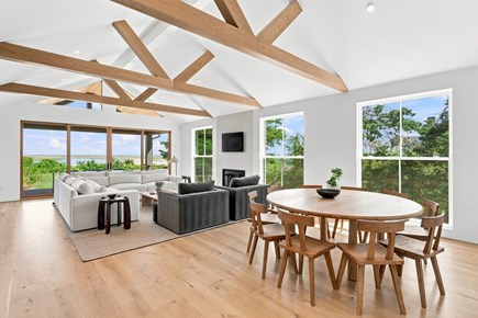 Orleans, Nauset Tide Cape Cod vacation rental - Open-plan dining and living space