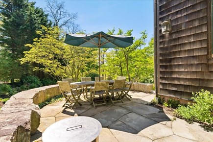Woods Hole Cape Cod vacation rental - Stone patio off kitchen