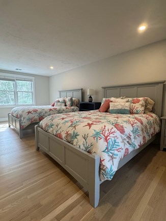 N Falmouth Cape Cod vacation rental - Crown bedroom with 2 queens & crib - perfect kids & babies